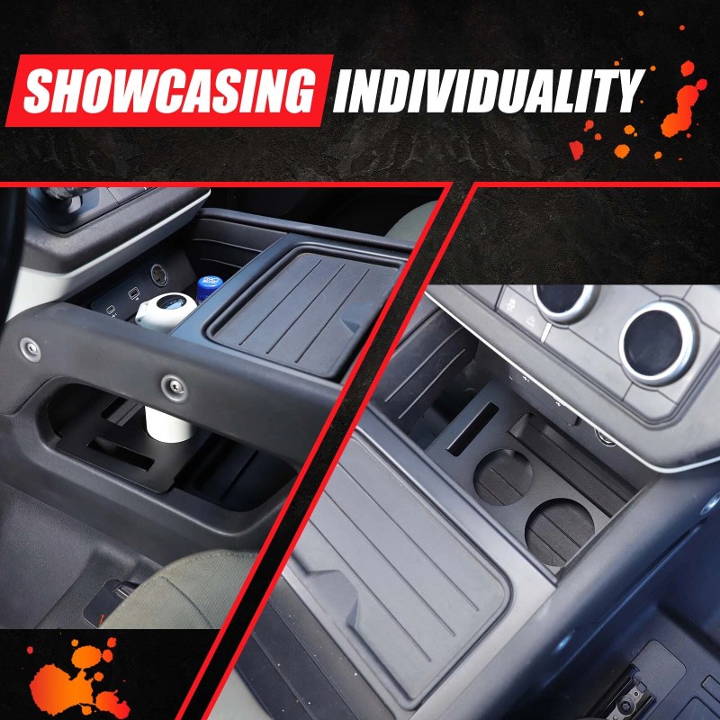 YNEI Console Lower Cup Holder Compartment Divider Fits Land Rover