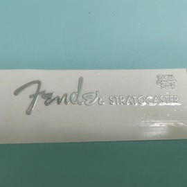 Fits for Fender ST Guitar Head Logo - Metal Label DIY Electric Guitar Logo Stickers - Tearable Film (Silver)