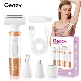 GERTZY Women's Spring-Ready Electric Shaver | 3-Zone ComfortGlide System (Arms/Underarms/Legs) | Pain-Free Hair Removal, USB-C Fast Charge - Mother's Day Gift Set for Moms, Birthdays & Self-Care