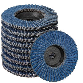NuoDunco Pack of 10 Flap Discs, 76 mm 60 Grain Slat Discs for Metal Wood Steel, Sanding Mop Discs Sanding Discs Flap Disc for 3 Inch Angle Grinder