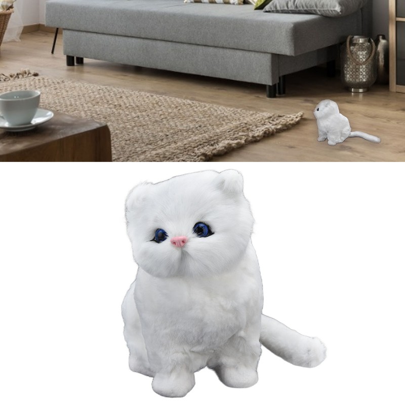 Simulation Cat Soft Plush Toy Ornament for Children Birthday Festival