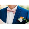 HISDERN Bow tie for men, bow tie with pocket square,