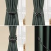 Milaloko 2 Pack Polyester Magnetic Curtain Tiebacks with Thicker Twist