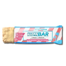 Vollwertiger Mahlzeitenersatz von OFFSET Nutrition Â® | Pretty Little Meal Bar Strawberry White + Crisp | zuckerreduzierter Abnehm Riegel unter 220 Kalorien | 330 g fÃ¼r 6 Mahlzeiten