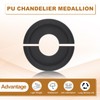 PATIKIL Ceiling Medallion, 2 Pcs 10" OD x 4" ID