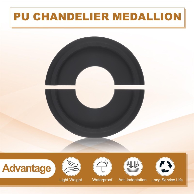 PATIKIL Ceiling Medallion, 2 Pcs 10" OD x 4" ID