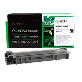 Clover Remanufactured Toner Cartridge Replacement for Brother TN660 | Black | High Yield