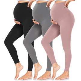 CTHH Maternity Leggings Over The Belly Buttery Soft Pregnancy Workout Pants High Waisted Maternity Activewear for Women