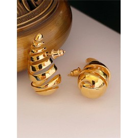 Chunky Gold Teardrop Earrings 14K Gold Plated Waterdrop Earrings Lightweight Dangle Earrings Teardrop Earrings for Women Girls (A-Chunky Gold Teardrop Earrings)