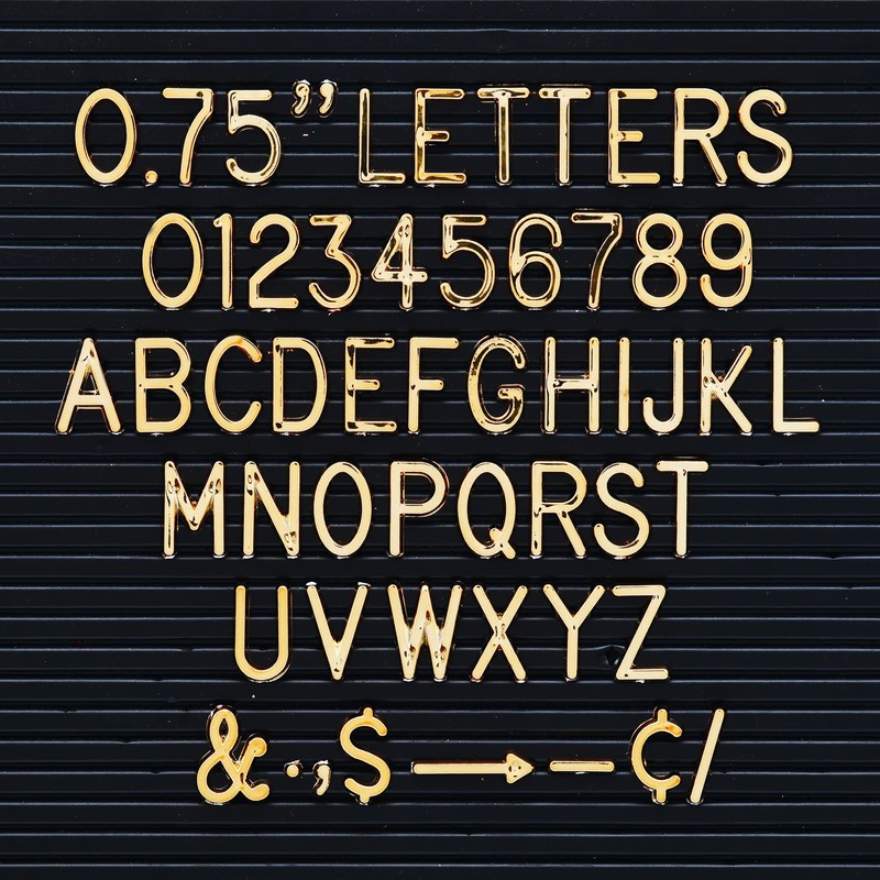 3/4 Inch Letters for Felt Letter Boards, 294 Pieces Including