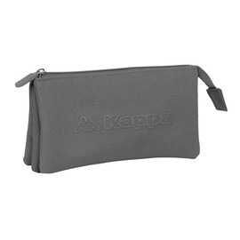 safta Kappa Basics Pencil Case for Children, Ideal for School Age, Comfortable and Versatile, Quality and Resilience, 22 x 3 x 12 cm, Grey, M, Casual