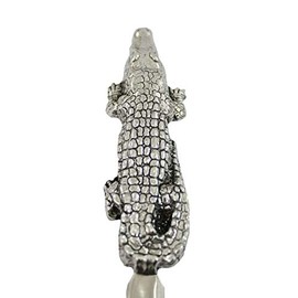 Cavagnini, Elegant steel and pewter letter opener with gift box (Crocodile)