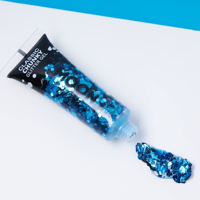 Gel with classic coarse-grained glitter by Moon Glitter - 12