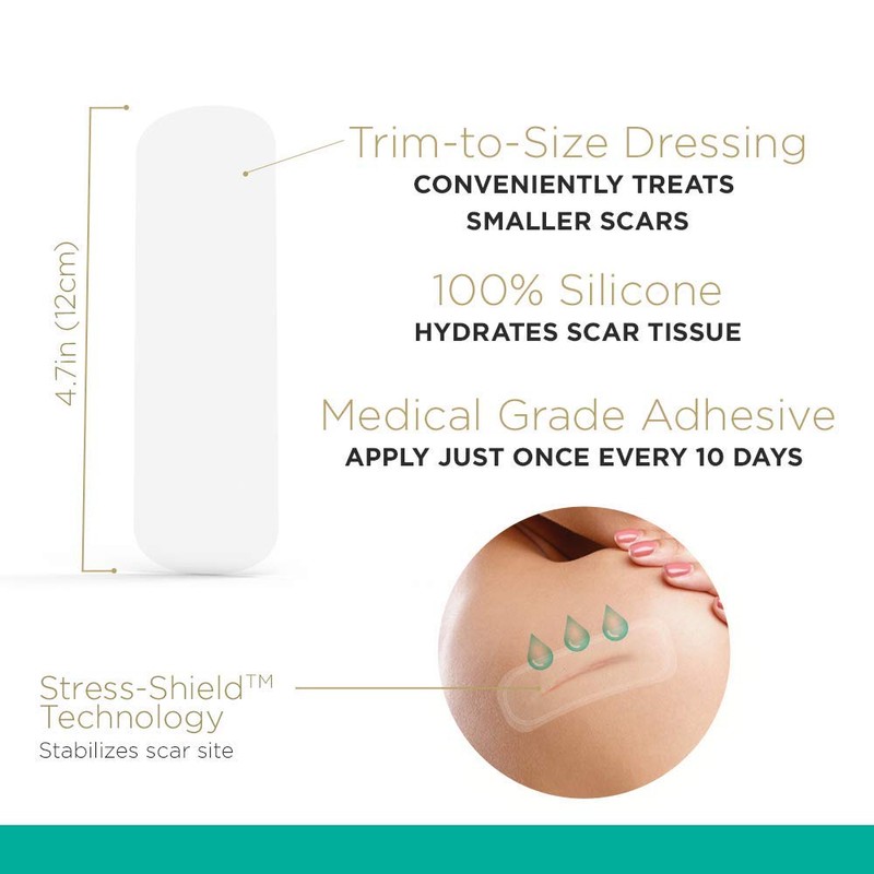 Embrace Minimize for Old Scars, Medical-Grade Silicone Scar Sheets for