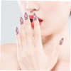 Housoutil 12sheets Laser Manicure Stickers Nail DIY Decals Marble Pattern