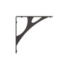 Shelf-Made Manhattan Decorative Shelf Bracket, Black, 8-inches