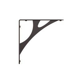 Shelf-Made Manhattan Decorative Shelf Bracket, Black, 8-inches