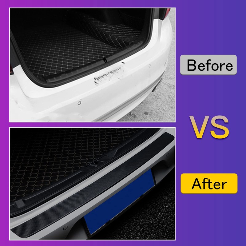 AUTOYUZU Bumper Guard, Rear Bumper Step Guard Protector, Luggage Step