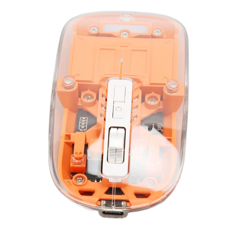 Wireless Bluetooth 3 Mode BT5.1 BT5.1 2.4GHz Mouse Transparent Clear