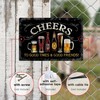 Putuo Decor Cheers Metal Tin Sign, Bar Signs For Home