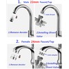 Realgoal Two Way 3/8" Brass Diverter Valve Chrome for Water