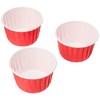 Baked with Love Red Baking Cups, Cupcake Cases, Greaseproof Baking