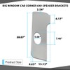 CHEDA Big Window Cab Corner 6x9 Speaker Brackets Compatible with
