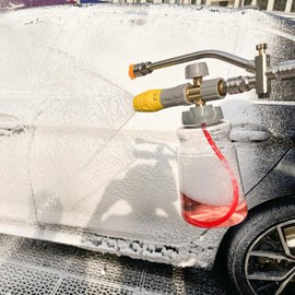 Pressure Washer Foam Cannon - 4000 PSI Pressure Washer Soap Cannon - Ergonomic Car Washing Nozzles & Hose Attachments for Auto Detailing Marine Vessel RV