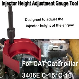 Engine Barring Socket and 9U-7227 Injector Height Adjustment Gauge Tool,J-42083 Automatic Timing Pin Come Tools set for Caterpillar 3406E C-15 C-16