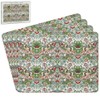 Set of 4 Placemats - William Morris' Strawberry Thief (Green)