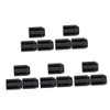 15pcs Eyebrow Sharpeners Makeup Brow Pencil Tools and Lightweight Detachable Lid Four Style Options for Eyeliner Lip Liner Pencils Black