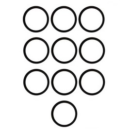 LEFITPA 10 Pack Replacement Round Vacuum Belt for Eureka and Sanitaire S886 SC886 886 S-886 Upright Vacuum Models