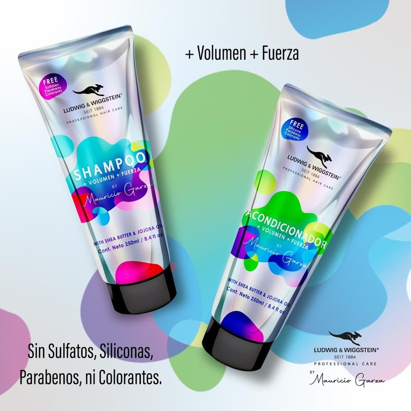 LUDWIG AND WIGGSTEIN 2Pack Shampoo Mauricio Garza 250 ml +