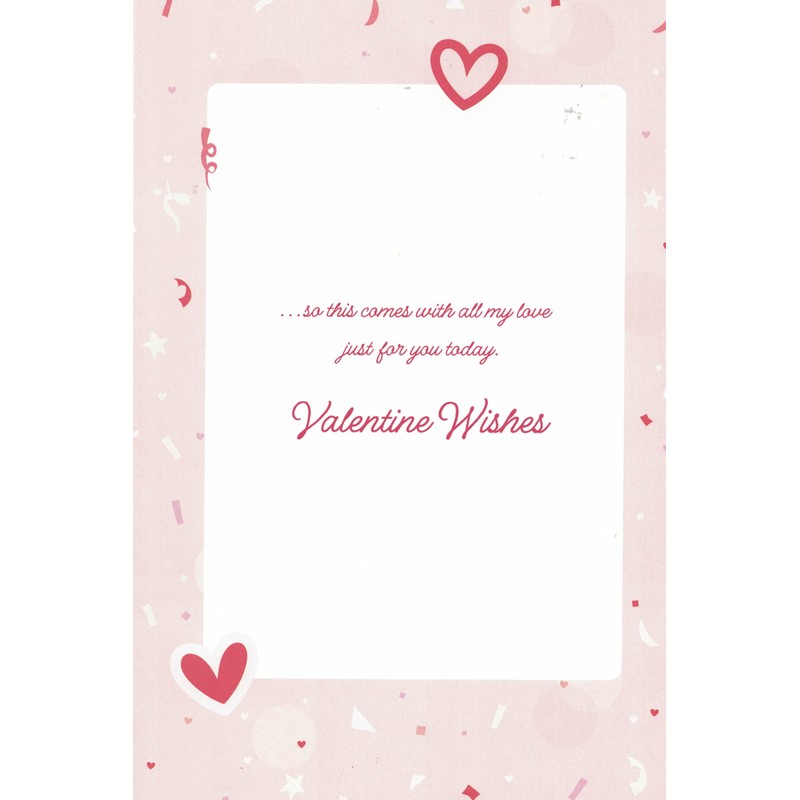 Romantic Valentine's Day Card for Girlfriend, Extra Large 30.5 x