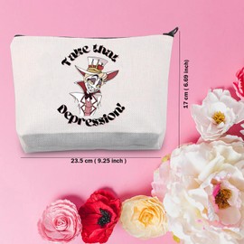 Cartoon Merch Gift Cartoon Inspired Take That Depression Zipper Pouch for Fans Hazbin TV Show Cartoon Gift (TAKE That)
