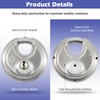 Heavy Duty Padlock with Key – 70mm Stainless Steel Commercial