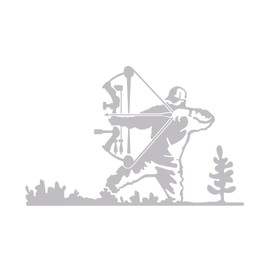 Bowhunter Decal - Bowhunting Stickers - Archery Hunting Decals - Mule Deer - Whitetial - Elk - Bow and Arrow - Automotive Window Sticker - Hunters Image
