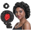 SENGTERM Satin Haarhaube Damen Doppelseitig Seidenhaube mit Elastischen Krawattenband für