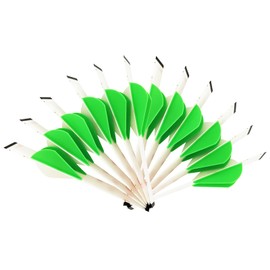 LEANPRO 12-Pack Shrink Fletch with 2 Inch Vanes, Stretch Arrow Wraps Universal Fit for Arrows and Bolts, DIY Archery Fletching Tool