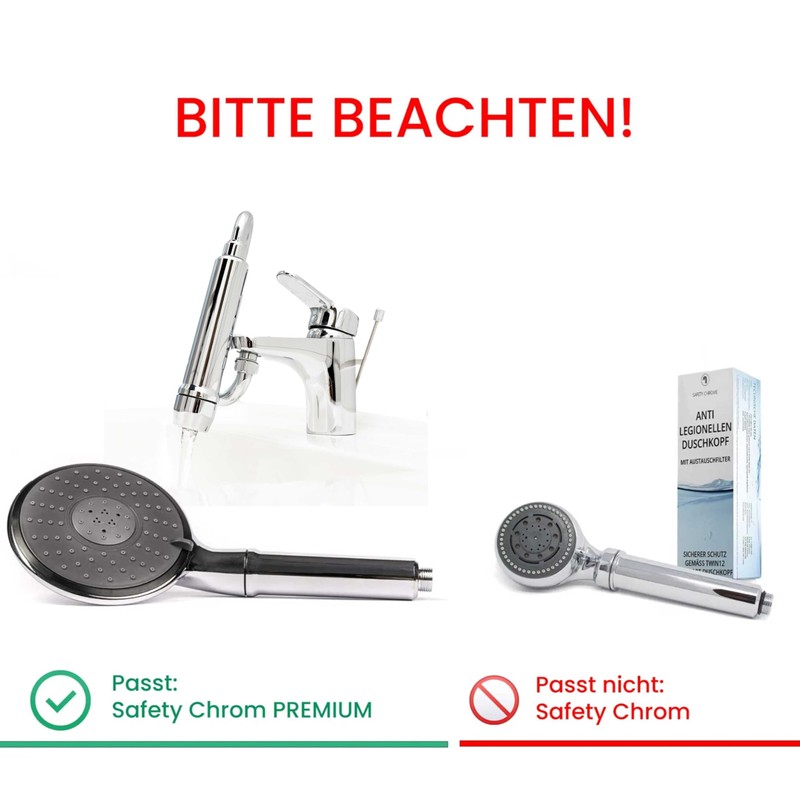 Replacement Filter for Legionella Filter Shower Head Premium and Safety