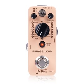 AITONE Looper Pedal Electric Guitar with Ultra-long 480 Minutes Looping Auto Recording Mode 3 Saving Banks and 16 Slots Per Bank (AT-07)