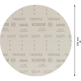 Bosch 25 x Expert M480 Sanding Net for Drywall Sanders (for Drywall, Hardwood, Diameter 225 mm, Grit 320, Professional Accessories Drywall Sander)