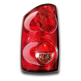 outdoorm 2pcs Left Driver and Right Passenger Side Tail Light Assembly Red Chrome Clear Lamp for Dodge for Ram 1500 2007-2008 for Ram 2500/3500 2007-2009