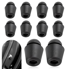 icykale 10 PCS Car 0.54" x 0.73" Hood Trunk Rubber Mound, Elastic Door Shock Absorber Edge Buffer Noise Reduction Protector Rubber Plug, Replacement OEM #8219128010, for Cars, Trucks, SUVs (Black)
