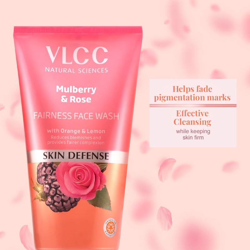 VLCC Mulberry and Rose Face Wash | Gently Cleanses Dust,