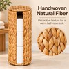 Wicker Toilet Paper Holder for Bathroom – Freestanding 3-Roll Storage