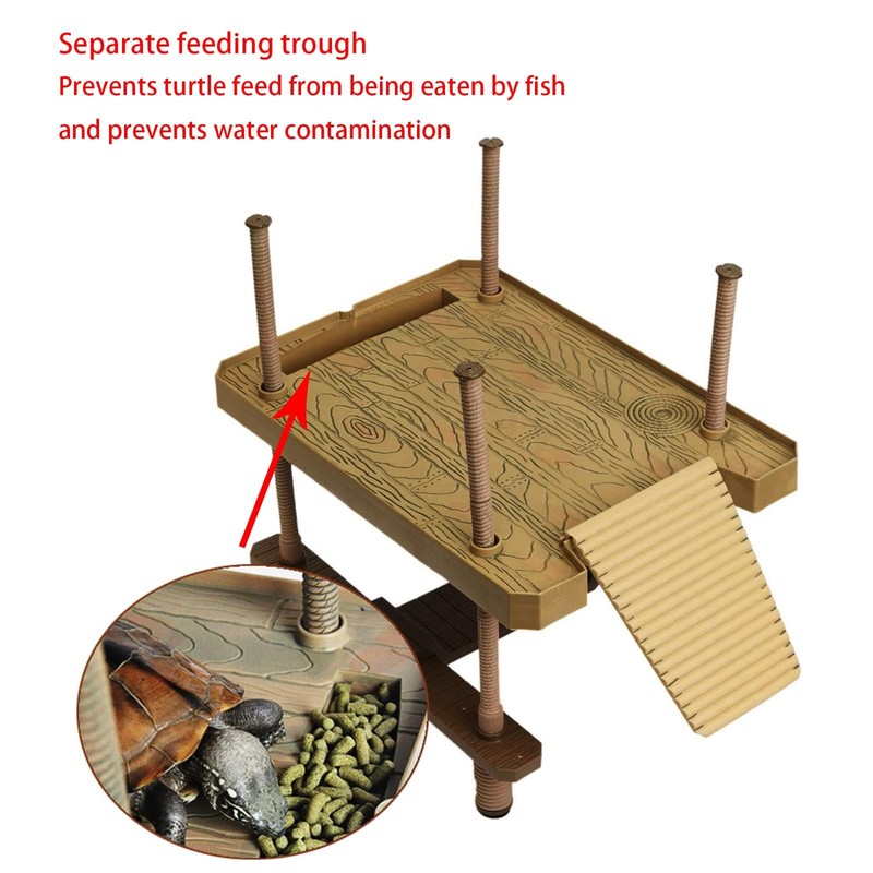 TEMU-SC Large Turtle basking Platform for Aquatic Turtles, Turtle Dock,