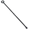 21" Loop Top Twisted Poker Fire Coal Wood Burner Black