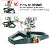 STYDDI Sprinklers for Yard, Metal Impact Sprinkler with Metal Base,