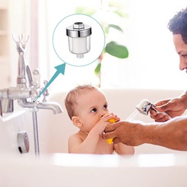 Shower Filter, Shower Head, Water Filter for Shower Heads, Shower Head, Water Filter with 5 Filter Cartridges, Shower Filter for Hard Water Shower Filter for Limescale Water (Shower Filter)